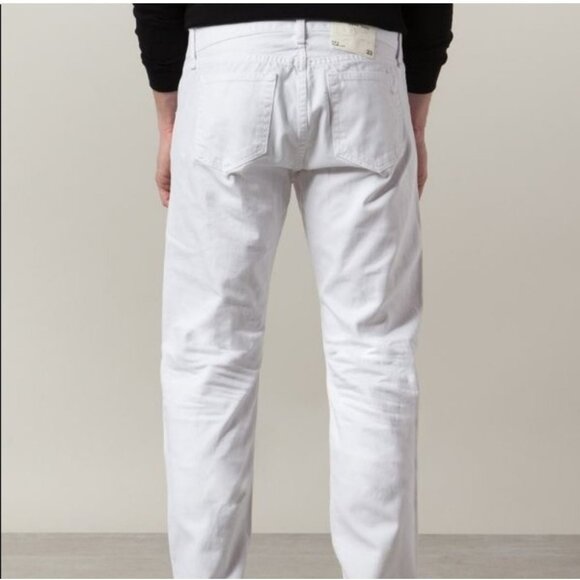 Rag & Bone White Fit 2 Slim Leg Standard Issue Jeans Mens 31 Buttonfly Aged Brig - Picture 4 of 15